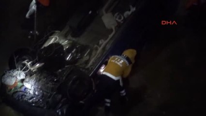 Zonguldak'ta Otomobil Dereye Uçtu 1 Ölü