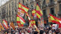 Unionistas catalanes marchan por la región ficticia de Tabarnia