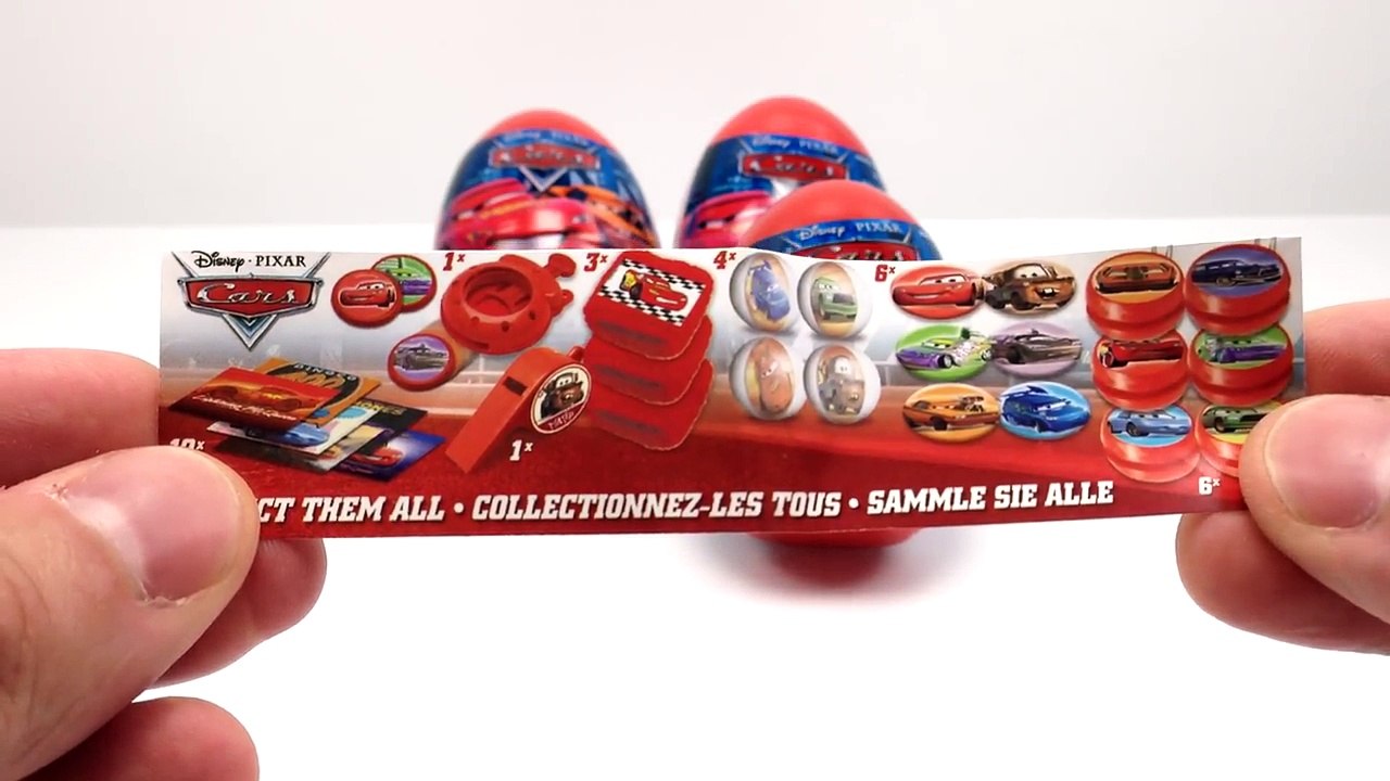Cars Surprise eggs for Kids full of Cars 2 Movie Toys