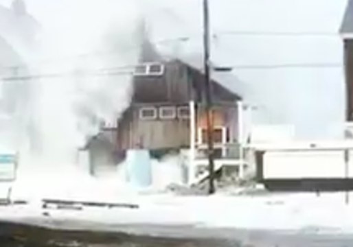 Waves Batter Homes in Brant Rock After Nor'easter Slams Massachusetts