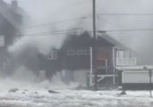 Waves Caused by Nor'easter Damage Homes in Massachusetts' Brant Rock