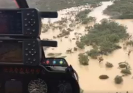 Aerial Footage Shows Flooded Thomson River Following Massive Rainfall in Central West
