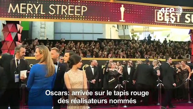 Oscars: arrivée des réalisateurs nommés sur le tapis rouge