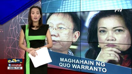 SolGen, maghahain ng quo warranto vs CJ Sereno