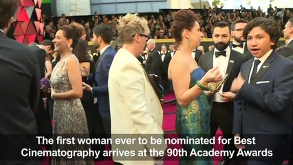 Nominee Rachel Morrison hopes for greater female Oscars presence