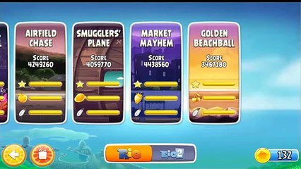 Angry Birds Rio Golden Beachball All levels