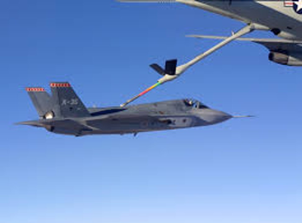 KC-135 Stratotanker in Action - Aircraft Air Refueling