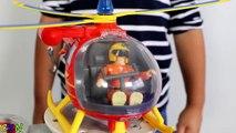 Fireman Sam Ocean Rescue Playset Toys Unboxing Kids Playing Rescue Helicopter Ckn Toys