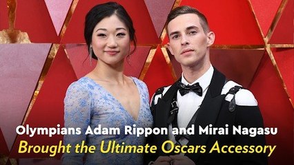 Olympians Adam Rippon and Mirai Nagasu Brought the Ultimate Oscars Accessory