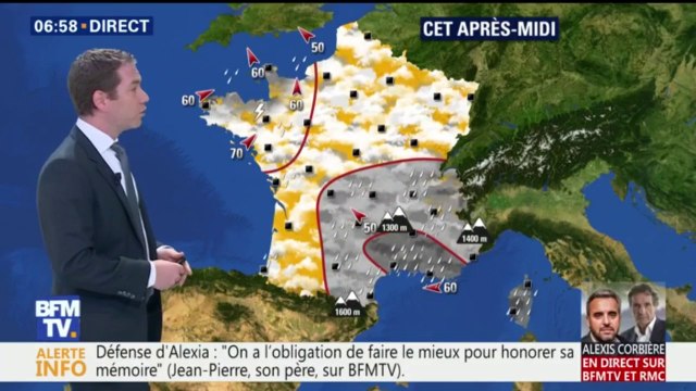 De la pluie et un temps gris sur une bonne partie du pays ce lundi