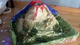 How to Make a Volcano - easy and mess free