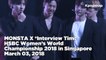 MONSTA X *Interview Time (IM Aegyo Time) ("HSBC WWC 2018 in Singapore" Fancam)