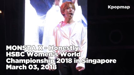 MONSTA X - Honestly ("HSBC WWC 2018 in Singapore" Fancam)