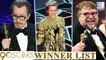 Oscars 2018 Winners: The Complete List