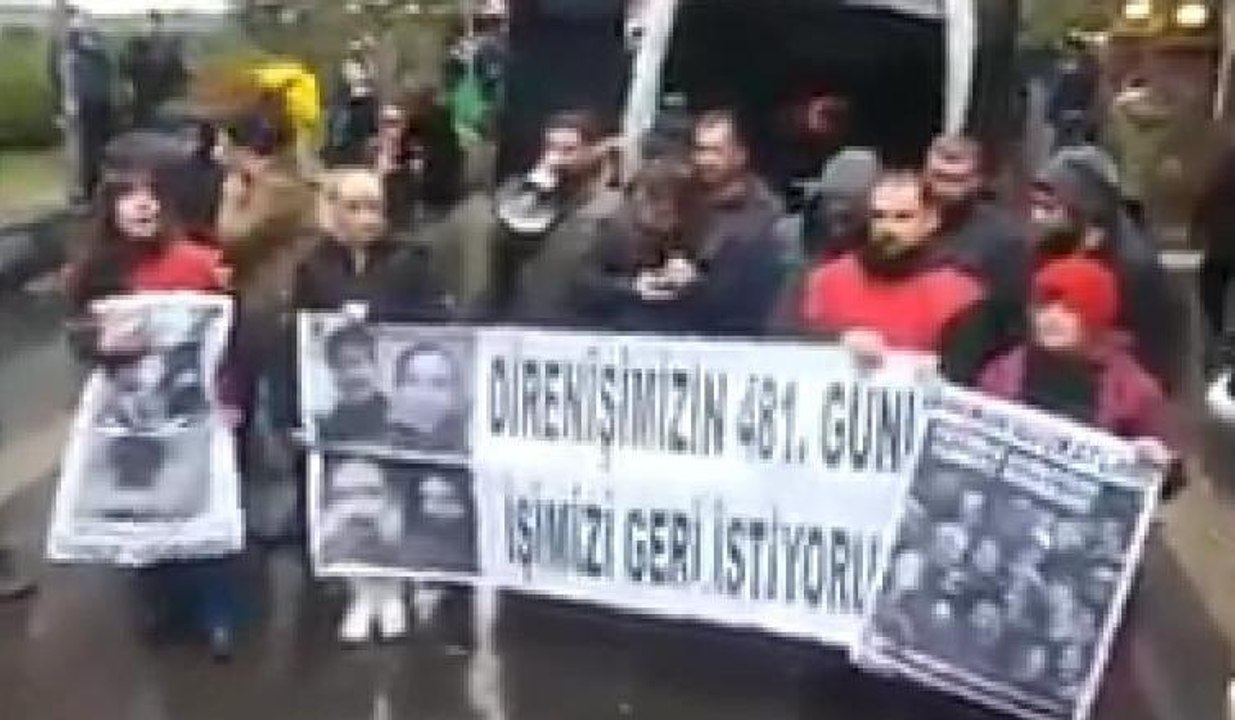 Yüksel direnişçilerine faşist bir grup saldırdı