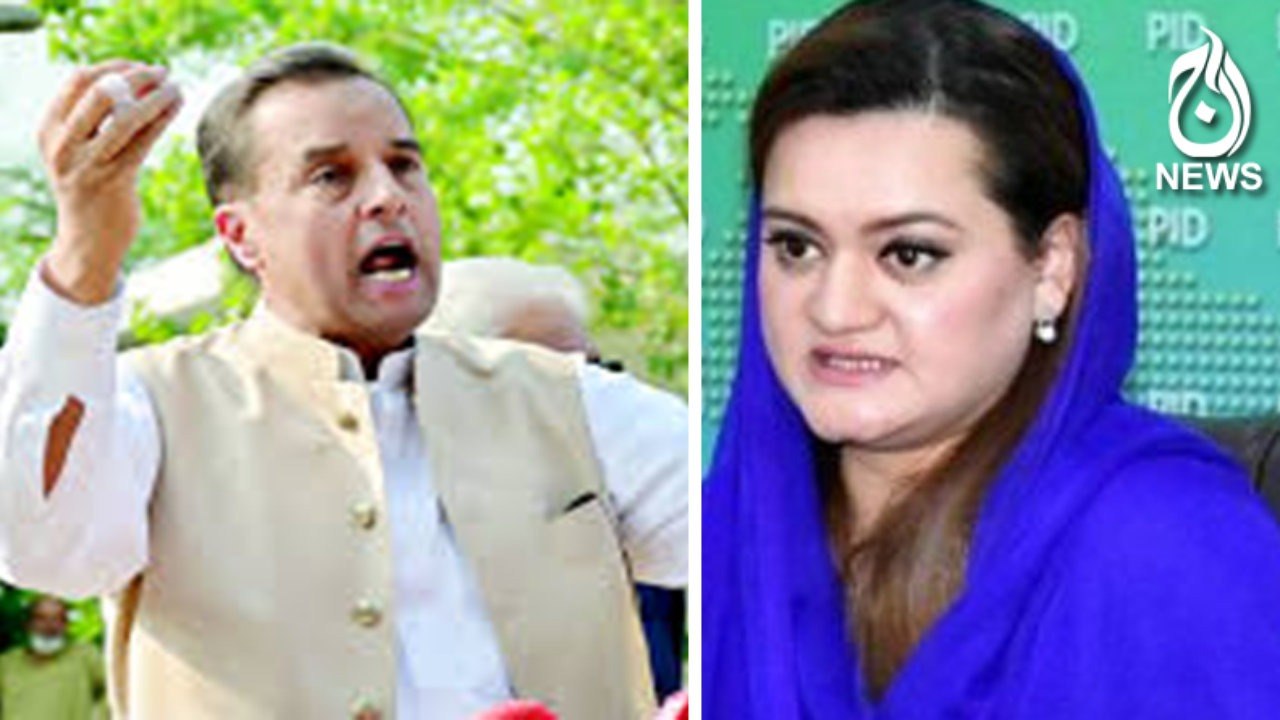 Capt Safdar (R) and Maryam Aurangzeb reaction on Senate Elections | Aaj News