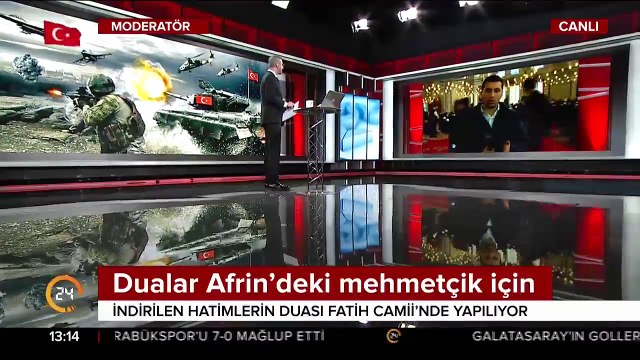 Fatih Camii'nde Mehmetçik için dualar okundu