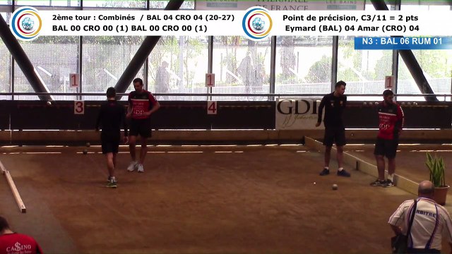Second tour, point de précision, Club Elite Masculin, demi-finale retour, Balaruc-les-Bains contre CRO Lyon,, saison 2017-2018