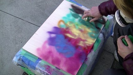 Spray Art Townscape by Takayuki 19【スプレーアート】