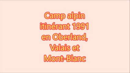 Camp alpin itinérant Oberland, Valais & Mont-Blanc