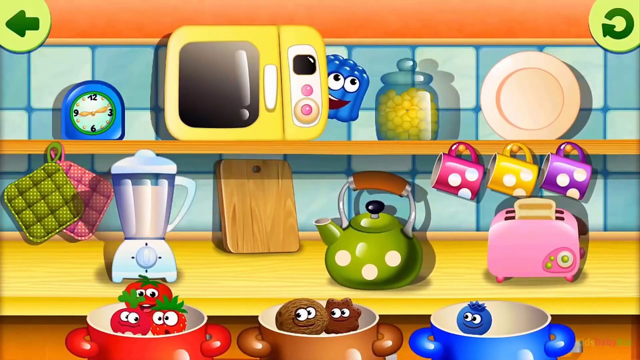 BABY PLAY AND LEARN FRUITS COLORS CUT THE FRUITS - FUN PUZZLE EDUCATIONAL GAMES