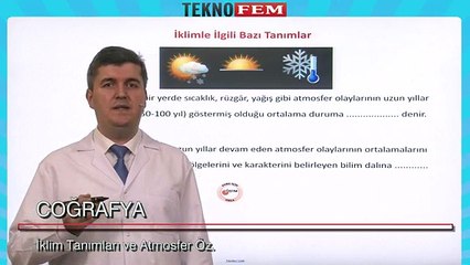ygs lys coğrafya Iklim Bilgisi - Iklim Tanimlari, Atmosfer Ozellikleri - 1