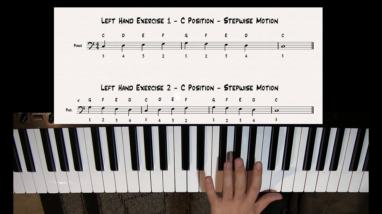 Left Hand Exercises on the Piano Learn How to Play Piano 8 Lessons and Tutorials for