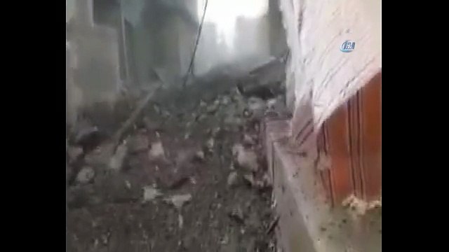 Cinderesi'nin merkezi Türk savaş jetleri tarafından böyle ateş altına alındı