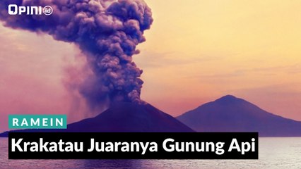 #1MENIT | Krakatau Juaranya Gunung Api
