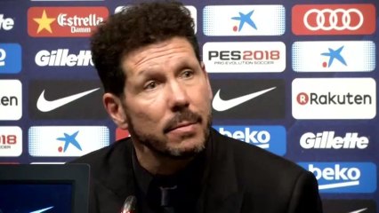 Rueda de prensa de Simeone tras el partido contra el Barcelona