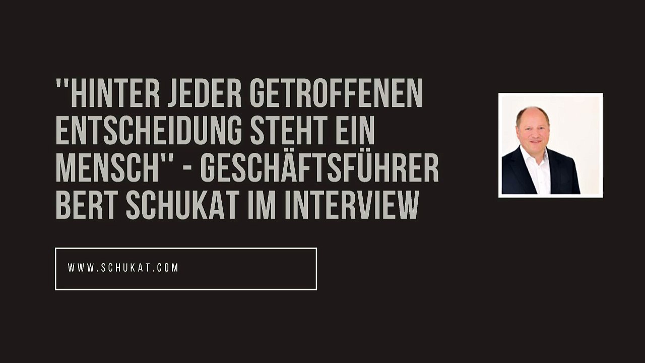 Geschäftsführer Bert Schukat im Interview