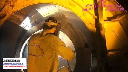 HOW TO CHANGE A BIG CRACKED  INDUSTRIAL FAN IMPELLER