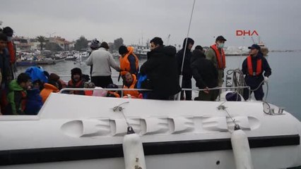 Çanakkale Ayvacık'ta Lastik Botta 34 Kaçak Yakalandı