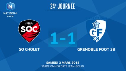 J24 : SO Cholet - Grenoble Foot 38, le résumé
