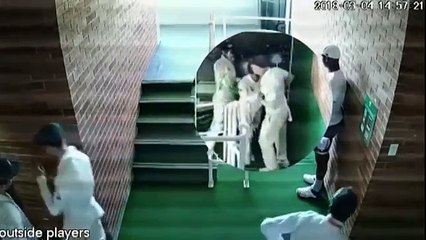 Leaked video of Warner, de Kock incident caught on CCTV after cricket match - YouTube