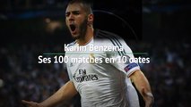 8es - Benzema, Ses 100 matches en 10 dates