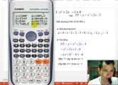 Giải phương trình bậc hai và Tìm Min, Max của biểu thức bậc hai bằng MTCT