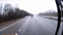 Car filmed driving wrong way down UK motorway 'at 100mph'