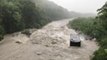 River Breaks Its Banks on Reunion Island as Tropical Cyclone Dumazile Hits