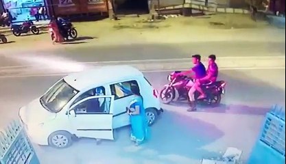 chain snatch CCTV footage