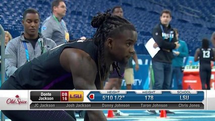 LSU DB Donte Jackson runs a 4.32 40-yard dash