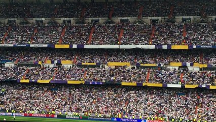 El Bernabéu cantando el himno 'Hala Madrid y Nada Más' Sin palabras...