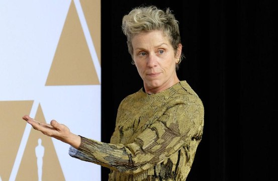 Frances McDormand takes Best Actress Oscar