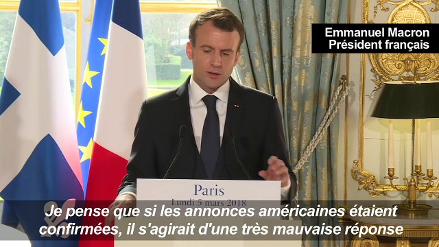Macron met en garde contre le nationalisme économique