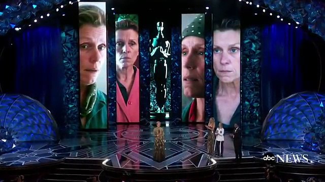 Frances McDormand wins best actress at the 2018 Oscars