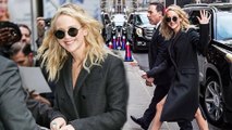 'I'm sorry to anybody who loved that movie': Jennifer Lawrence cuts a chic figure in New York City after revealing she only watched THREE MINUTES of Oscar-nominated Phantom Thread.