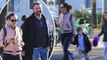 Keeping things amicable! Jennifer Garner and ex Ben Affleck beam during stroll with kids Violet, 12, and Samuel, six, in Los Angeles.