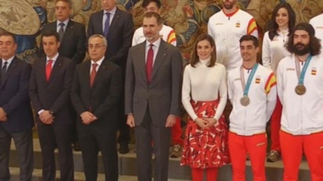 Spanish monarchs congratulate PyeongChang Olympics national team