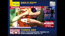 Women Ties Raksha Bandan To BSF Jawans At Wagah Border