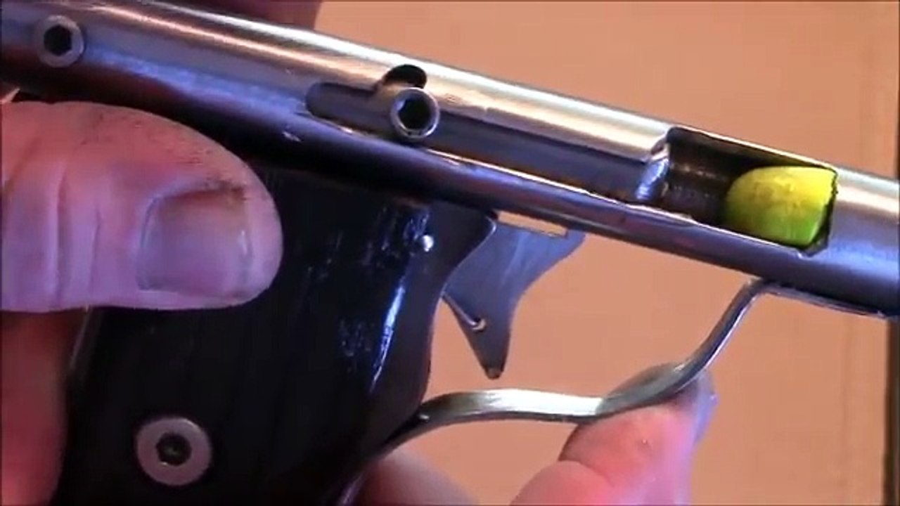 Homemade gun .22 pistol with safety and trigger, DIY gun, Zip gun
